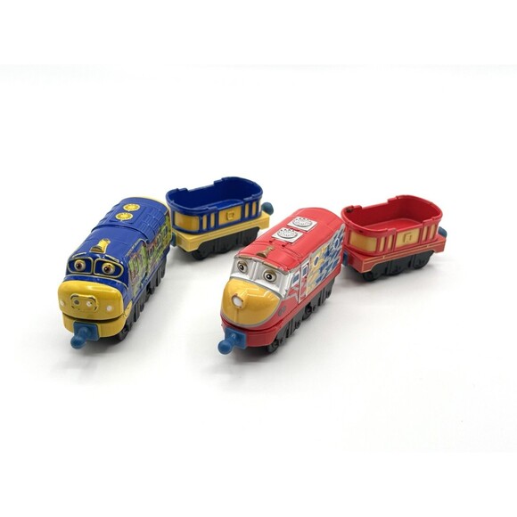 tomy Other - Chuggington 2013 Diecast Trains Lot of 4 Parrot Wilson & Brewster With Tenders